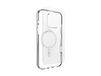 Zagg Luxe + Glass 360 - Bagsidecover til mobiltelefon - MagSafe-kompatibilitet - grafen - klar - med skærmbeskytter - for Apple iPhone 16 Pro Max 700515365