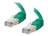 C2G Cat5e Booted Shielded (STP) Network Patch Cable - Patchkabel - RJ-45 (han) til RJ-45 (han) - 5 m - STP - CAT 5e - formet - grøn 83834