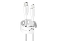 empower - USB-kabel - 24 pin USB-C (han) til 24 pin USB-C (han) - USB 2.0 - 48 V - 5 A - 1.2 m - Fast Power Charging (240W) - sølvhvid EM77569
