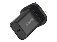 OtterBox - Strømforsyningsadapter - 30 Watt - PD (USB-C) - sort 78-81345