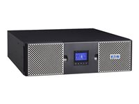 Eaton 9PX 3000i RT3U - UPS (stativ-monterbar / ekstern) - AC 200/208/220/230/240 V - 3000 Watt - 3000 VA - 1-faset - RS-232, USB - output-stikforbindelser: 10 - PFC - 3U 9PX3000IRT3U