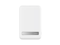 Belkin - Trådløs power bank - magnetisk med Qi2 - 8000 mAh - 15 Watt - Fast Charge (USB-C) - på kabel: USB-C - hvid BPD007BTWH