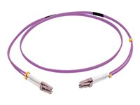 C2G 3m LC/LC OM4 LSZH Fibre Patch - Purple - Patchkabel - LC multimodus (han) til LC multimodus (han) - 3 m - 3 m. - fiberoptik - duplex - 50 / 125 my - OM4 - lilla 81751