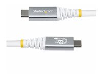 StarTech.com - USB-kabel - 24 pin USB-C (han) til 24 pin USB-C (han) - USB4 / Thunderbolt / DisplayPort 2.1 - 1.01 m - 4K120 Hz support, 8K60 Hz support, forlænget strømrækkevidde (EPR), Power Delivery 3.1 support - hvid CC1M80GUSB4CABLEW