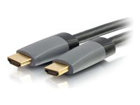 C2G 25ft 4K HDMI Cable with Ethernet - High Speed - In-Wall CL-2 Rated - HDMI-kabel med Ethernet - HDMI han til HDMI han - 7.62 m - afskærmet - sort - 4K support 50633