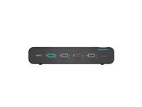 Belkin Universal Secure Dual-Head - 2nd Generation - KVM / audio-switch - 4 x KVM / audio - 1 lokalbruger - desktop - TAA-kompatibel F1DN204KVM-UN-4