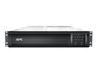 APC Smart-UPS SMT3000RMI2UC - UPS (rackversion) - AC 220/230/240 V - 2700 Watt - 3000 VA - RS-232, USB - output-stikforbindelser: 12 - 2U - sort - med APC SmartConnect - for P/N: AR3003, AR3003SP, AR3006, AR3006SP, AR3103, AR3103SP, AR3106, AR3106SP, AR9300SP SMT3000RMI2UC