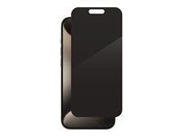 ZAGG InvisibleShield Glass Elite Privacy - Skærmbeskytter for mobiltelefon - glas - med fortrolighedsfilter - 2-vejs - for Apple iPhone 15 Pro 200111794