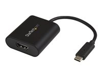 StarTech.com USB C to 4K HDMI Adapter - 4K 60Hz - Thunderbolt 3 Compatible - USB Type C to HDMI Video Display Adapter (CDP2HD4K60SA) - Videoadapter - TAA-kompatibel - USB-C han til HDMI hun - 19 cm - sort - 4K60 Hz (3840 x 2160) support - for P/N: TB4CDOCK CDP2HD4K60SA