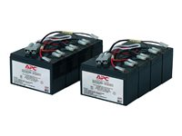 APC Replacement Battery Cartridge #12 - UPS-batteri - 2 x batteri - Blysyre - sort - for P/N: DL5000RMT5U, SU3000R3IX160, SU5000R5TBX114, SU5000R5TBXFMR, SU5000R5XLT-TF3 RBC12
