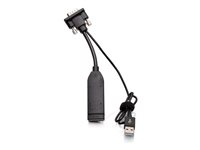 C2G VGA to HDMI Dongle Adapter Converter - Videoadapter - HDMI, USB til HD-15 (VGA) han - sort C2G30037