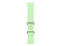 Apple - Rem for smart watch - 49 mm, naturlig titanfinish - 130 - 200 mm - neongrøn - for Watch Hermès Series 9, SE 3, Series 10, Series 11, Series 8, Series 9, Ultra 2, Ultra 3 MGCF4ZM/A