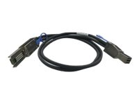 QNAP CAB-SAS10M-8644-8088 - SAS eksternt kabel - SAS 6Gbit/s - 36 pin 4x Mini SAS HD (SFF-8644) (han) til 26 pin 4x Mini SAS (han) - 1 m - sort - for P/N: QXP-820S-B3408 CAB-SAS10M-8644-8088