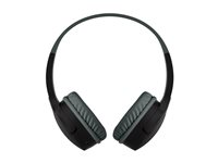 Belkin SoundForm Mini - Hovedtelefoner med mik. - på øret - Bluetooth - trådløs, kablet - 3,5 mm jackstik - sort AUD002BTBKV3