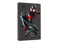 Seagate FireCuda STKL2000419 - Miles Morales Special Edition - harddisk - 2 TB - ekstern (bærbar) - USB 3.2 Gen 1 - med 2 års Seagate Rescue Data Recovery - for Sony PlayStation 4, Sony PlayStation 4 Pro, Sony PlayStation 4 Slim, Sony PlayStation 5 STKL2000419