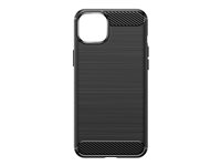 Insmat C&S Style - Bagsidecover til mobiltelefon - karbonfiber - for Apple iPhone 15 Plus 650-1183