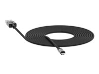 mophie - Lightning-kabel - Lightning han til USB han - 3 m - sort 409903216