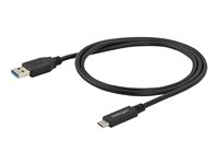 StarTech.com USB to USB C Cable - 1m / 3 ft - 5Gbps - USB A to USB C - USB Type C - USB Cable Male to Male - USB C to USB (USB315AC1M) - USB-kabel - USB (han) til USB-C (han) - USB 3.0 - 1 m - sort - for P/N: HB30A3A1CST, HB30C3A1CST, HB30C5A2CSC, HB30C5A2CST, HBS304A24A, MST30C2HDPPD USB315AC1M