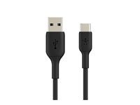 Belkin BoostCharge - USB-kabel - USB-C (han) til USB (han) - 15 cm - sort CAB001BT0MBK
