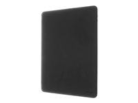 Insmat Exclusive Flip Case - Flipomslag til tablet - polykarbonat, gummibelægning - sort - 10.2" - for Apple 10.2-inch iPad (7. generation) 652-1241