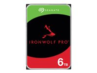 Seagate IronWolf Pro ST6000NT001 - Harddisk - 6 TB - intern - 3.5" - SATA 6Gb/s - 7200 rpm - buffer: 256 MB - med 3 års Seagate Rescue Data Recovery ST6000NT001