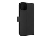 iFrogz Defence - Flipomslag til mobiltelefon - sort - for Apple iPhone 15 Plus 302011837