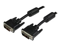 StarTech.com 5m DVI-D Single Link Cable - M/M - DVI-kabel - enkeltlink - DVI-D (han) til DVI-D (han) - 5 m - formet, tommelskruer - sort DVIDSMM5M