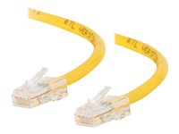 C2G Cat5e Non-Booted Unshielded (UTP) Network Crossover Patch Cable - Krydskabel - RJ-45 (han) til RJ-45 (han) - 3 m - UTP - CAT 5e - strenget, uniboot - gul 83352
