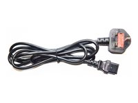 Multibrackets - Strømkabel til BS 1363A (han) - 220 - 240 V - 13 A - 2 m - sort (pakke med 10) 7350073738489