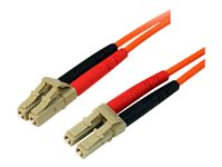 StarTech.com 10m Fiber Optic Cable - Multimode Duplex 50/125 - LSZH - LC/LC - OM2 - LC to LC Fiber Patch Cable - Patchkabel - LC multimodus (han) til LC multimodus (han) - 10 m - 10 m. - fiberoptik - duplex - 50 / 125 my - orange - for P/N: GLCLHSMDSTTA, GLCSXMMDST, GLCSXMMDSTT, JD118BST, MASFP1GBSXST, SFP100BFXST 50FIBLCLC10