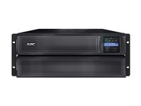 APC Smart-UPS X 3000VA Short Depth Tower/Rack LCD - UPS (stativ-monterbar / ekstern) - AC 208 V - 2700 Watt - 3000 VA - 1-faset - RS-232, USB - output-stikforbindelser: 11 - 4U - sort SMX3000HVT
