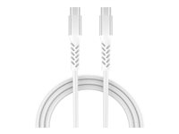 GRATEQ PRO - USB-kabel - 24 pin USB-C (han) til 24 pin USB-C (han) - 5 A - 2.25 m - USB Power Delivery (240 W) - hvid 86012GC