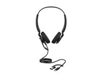 Jabra Engage 40 Stereo - Headset - på øret - kablet - USB-C, USB-A - støjisolerende - Optimized for Microsoft Teams 4099-413-269