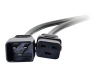 C2G - Strømkabel - IEC 60320 C19 til IEC 60320 C20 - AC 250 V - 15 A - 90 cm - sort 80708