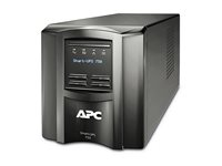 APC Smart-UPS SMT750IC - UPS - AC 220/230/240 V - 500 Watt - 750 VA - RS-232, USB - output-stikforbindelser: 6 - sort - med APC SmartConnect SMT750IC