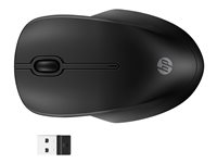 HP 255 - Mus - 3 knapper - trådløs - 2.4 GHz, Bluetooth - trådløs modtager (USB) - sort 8R3U1UT