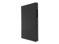 Insmat Exclusive Flip Case - Flipomslag til tablet - polykarbonat, fuldnarvet læder - sort - for Samsung Galaxy Tab A7 652-1254
