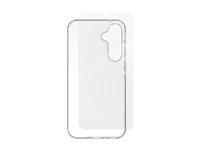 iFrogz Defence - Bagsidecover til mobiltelefon - Krystalklar - med skærmbeskytter - for Samsung Galaxy A35 300514204