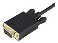 StarTech.com 3ft DisplayPort to VGA Adapter Cable - 1920x1200 - Active DisplayPort (DP) Computer or Laptop to VGA Monitor or TV Display (DP2VGAMM3B) - Adapterkabel - DisplayPort (han) haspet til HD-15 (VGA) (han) - DisplayPort 1.2 - 1 m - aktiv, 2048 x 1280 support 60 Hz - sort DP2VGAMM3B