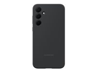 Samsung EF-PA356 - Bagsidecover til mobiltelefon - silicone - sort - for Galaxy A35 EF-PA356TBEGWW