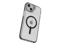 Zagg Santa Cruz Snap - Bagsidecover til mobiltelefon - MagSafe-kompatibilitet - sort, gennemsigtig - for Apple iPhone 14 Plus, 15 Plus 702312637