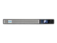Eaton 5P 1550iR - Gen 2 - UPS (rackversion) - AC 200/208/220/230/240 V - 1350 Watt - 1550 VA - 1-faset - 9 At - RS-232, USB - output-stikforbindelser: 6 - 1U - 19" - sort/sølv - med Network Card-MS 5P1550IRNG2