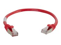 C2G Cat5e Booted Shielded (STP) Network Patch Cable - Patchkabel - RJ-45 (han) til RJ-45 (han) - 1 m - STP - CAT 5e - formet - rød 83790