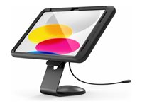 Compulocks iPad 10th-11th (A16) Gen PowerMove Core Counter Stand or Wall Mount Black - Monteringssæt (stativ) - 45° synsvinkel - for tablet - sort - skærmstørrelse: 10.9" - disk, vægmonterbar - for Apple 10.9-inch iPad (10. generation) 111BPMIP109