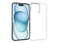 Insmat Crystal - Bagsidecover til mobiltelefon - klar - for Apple iPhone 15 650-1178