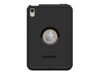 OtterBox Defender Series - Bagsidecover til tablet - skjoldstander - polykarbonat, syntetisk gummi - sort - for Apple iPad mini (6. generation) 77-87478