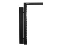 StarTech.com Vertical Cable Organizer with Finger Ducts - Vertical Cable Management Panel - Rack-Mount Cable Raceway - 0U - 6 ft. (CMVER40UF) - Kabelorganisator - 1.83 m - sort - 40U - for P/N: RK2537BKM, RK4242BK24, RK4242BK30 CMVER40UF