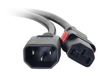 C2G - Strømkabel - IEC 60320 C14 til power IEC 60320 C13 - AC 250 V - 10 A - 1.8 m - sort 80703