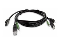 StarTech.com - Adapterkabel - TAA-kompatibel - HDMI, USB Type A, 3,5 mm audiostik han til HDMI, USB Type B, 3,5 mm audiostik han - 3 m SKHDMMKVM-10-TAA