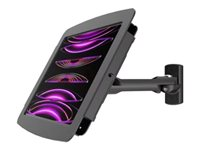 Compulocks iPad Pro 11" (1-4th Gen) Space Enclosure Swing Wall Mount - Indelukke - Anti-Theft - for tablet - låsbar - højglansaluminium - sort - skærmstørrelse: 11" - vægmonterbar, overflademonterbar, på disk - for Apple 11-inch iPad Pro (1. generation, 2. generation, 3. generation, 4. generation) 827B211SENB